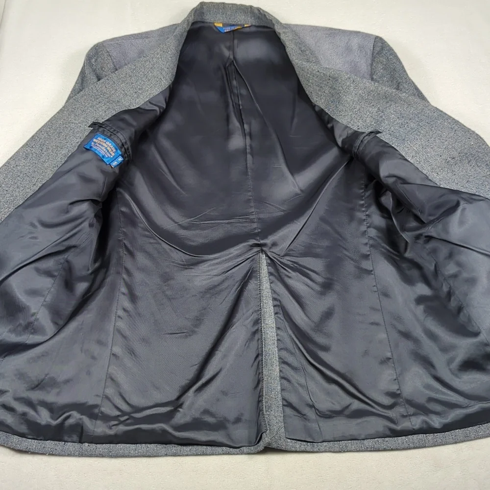 Vintage Pendleton Western Wear Wool Tweed Suede Shoulder‎ Mens Blazer Size 42L